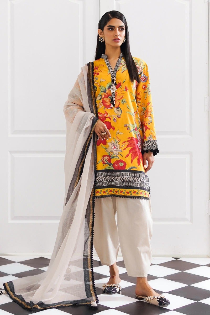 Sana Safinaz Mahay Printed Lawn Unstitched 2Pc Suit H231-025A-G