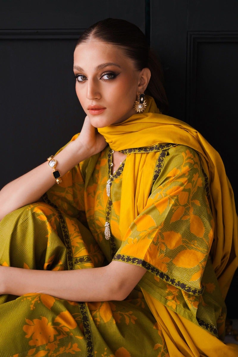 Sana Safinaz Mahay Printed Lawn Unstitched 3Pc Suit H231-026B-AG