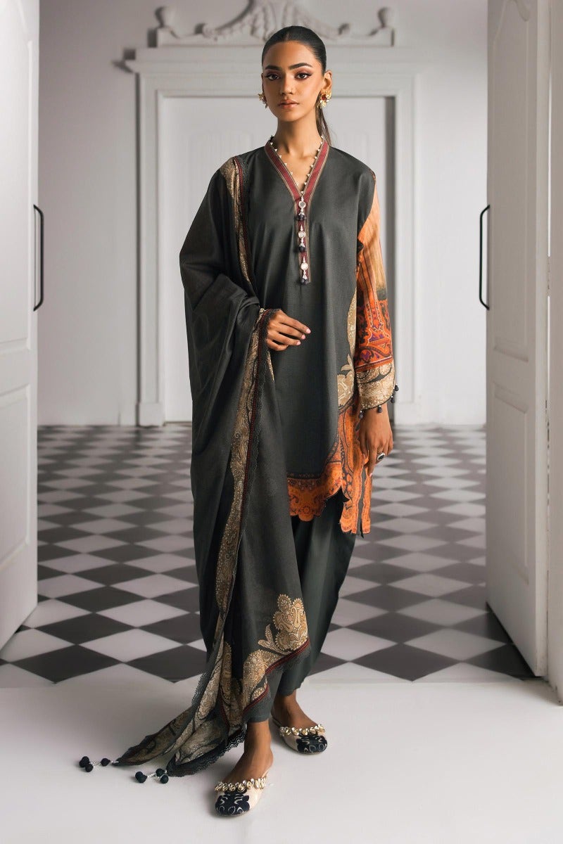 Sana Safinaz Mahay Printed Lawn Unstitched 3Pc Suit H231-028B-AG