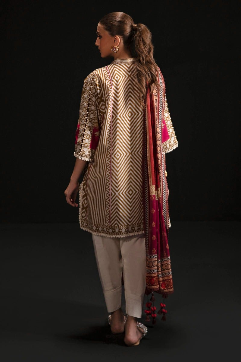 Sana Safinaz Mahay Embroidered Lawn Unstitched 2Pc Suit H231-029A-BG