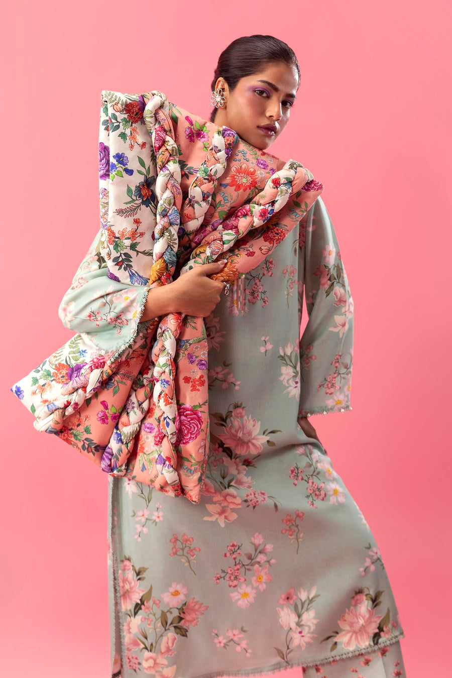 Mahay by Sana Safinaz Embroidered Linen Unstitched 2Pc Suit D-13A