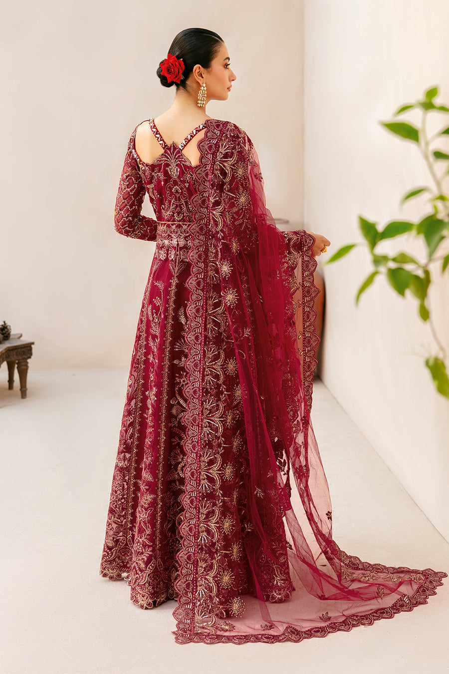 Ramsha Luxury Wedding Embroidered Organza Unstitched 3Pc Suit HA-404