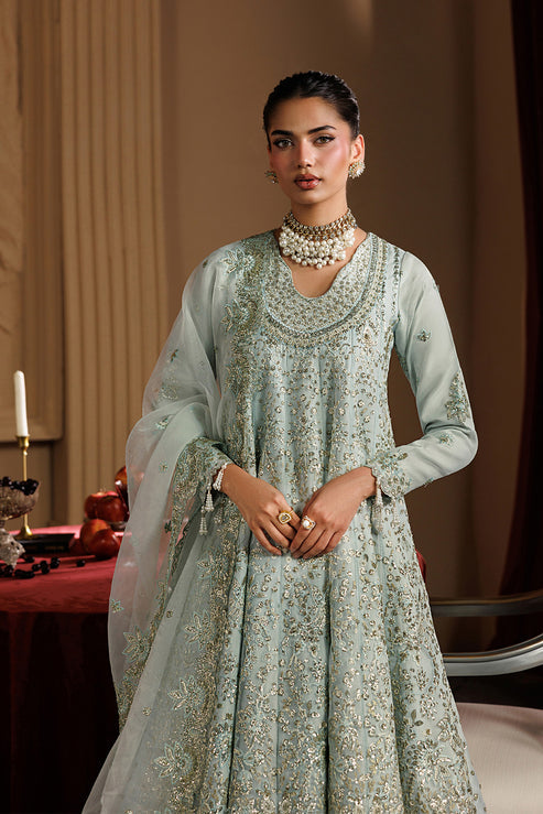 Emaan Adeel Celeste Embroidered Organza Unstitched 3Pc Suit - HALO