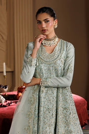 Emaan Adeel Celeste Embroidered Organza Unstitched 3Pc Suit - HALO