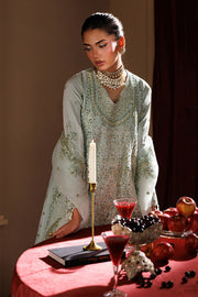 Emaan Adeel Celeste Embroidered Organza Unstitched 3Pc Suit - HALO