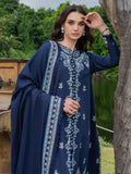 Faiza Faisal Hoor Embroidered Karandi Unstitched 3Pc Suit - HANEEN