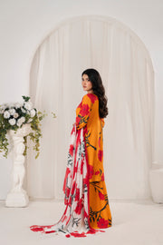 Feathers Frilly Flowers Unstitched Digital Printed Lawn 3Pc Suit HARMIX-FT710