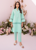 HANA Sunshine Sartorial Stitched Summer Solids 2Pc Suit - Azure