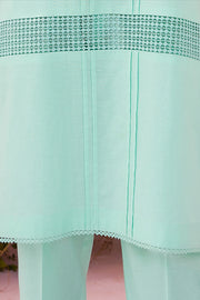 HANA Sunshine Sartorial Stitched Summer Solids 2Pc Suit - Azure