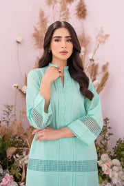 HANA Sunshine Sartorial Stitched Summer Solids 2Pc Suit - Azure