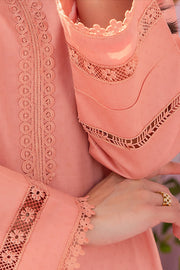 HANA Sunshine Sartorial Stitched Summer Solids 3Pc Suit - Apricot