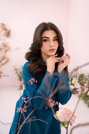 HANA Sunshine Sartorial Stitched Summer Solids 2Pc Suit - Abyss