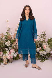 HANA Sunshine Sartorial Stitched Summer Solids 2Pc Suit - Abyss