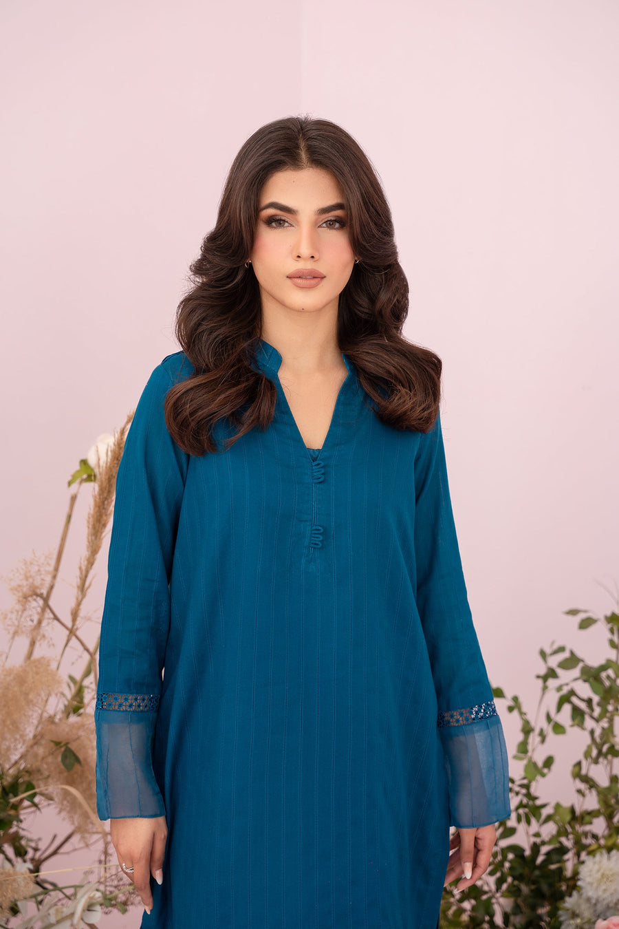 HANA Sunshine Sartorial Stitched Summer Solids 2Pc Suit - Abyss