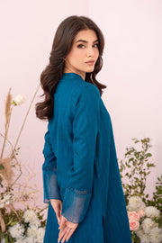 HANA Sunshine Sartorial Stitched Summer Solids 2Pc Suit - Abyss