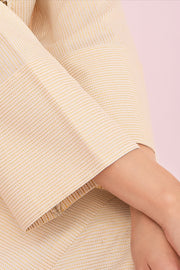 HANA Sunshine Sartorial Stitched Summer Solids 2Pc Suit - Cornsilk