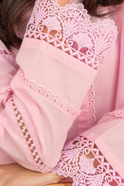 HANA Sunshine Sartorial Stitched Summer Solids 2Pc Suit - Candy Floss