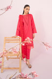 HANA Sunshine Sartorial Stitched Summer Solids 3Pc Suit - Flamingo