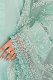 HANA Sunshine Sartorial Stitched Summer Solids 3Pc Suit - Lagoon