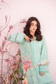 HANA Sunshine Sartorial Stitched Summer Solids 3Pc Suit - Lagoon