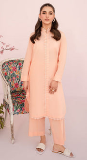 HANA Sunshine Sartorial Stitched Summer Solids 2Pc Suit - Nectar