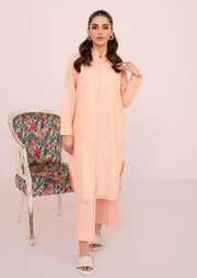 HANA Sunshine Sartorial Stitched Summer Solids 2Pc Suit - Nectar