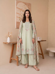 Viana by Sanam Saeed Embroidered Karandi Unstitched 3Pc Suit - HAVEN