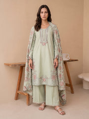 Viana by Sanam Saeed Embroidered Karandi Unstitched 3Pc Suit - HAVEN