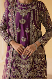 Nuriyaa Mystic Luxury Formal Unstitched 3 Piece Suit - HAZE
