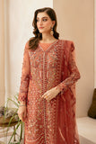 Ramsha Luxury Wedding Embroidered Organza Unstitched 3Pc Suit HB-402