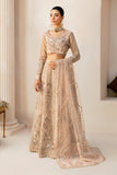 Ramsha Luxury Wedding Embroidered Organza Unstitched 3Pc Suit HB-403