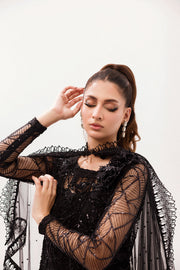 Best of Mushq Embroidered Net Unstitched 3Pc Suit BOM-02 Helena