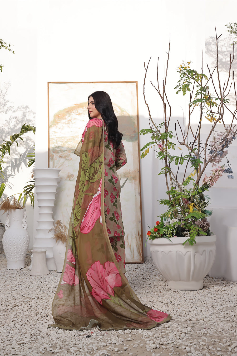 Feathers Premium Printed Lawn Unstitched 3Pc Suit HIBISCUS-FT375