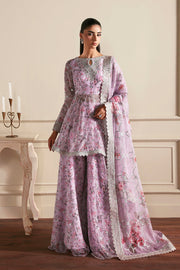 Zarif Siraya Printed Formal Unstitched 3Pc Chiffon Suit - HINNA