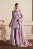 Zarif Siraya Printed Formal Unstitched 3Pc Chiffon Suit - HINNA