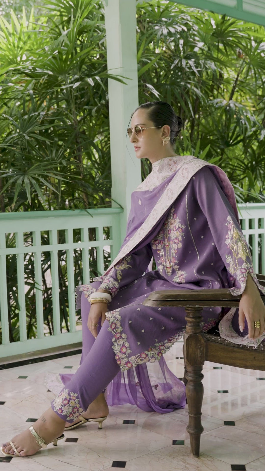 Mushq Hemline Nuvera Embroidered Raw Silk Unstitched 3Pc Suit D-01 Elaris