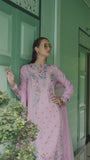 Mushq Hemline Nuvera Embroidered Raw Silk Unstitched 3Pc Suit D-03 Leore