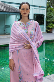 Mushq Hemline Nuvera Embroidered Raw Silk Unstitched 3Pc Suit D-03 Leore