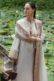 Mushq Hemline Nuvera Embroidered Raw Silk Unstitched 3Pc Suit D-04 Elnaz
