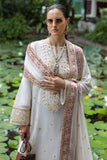 Mushq Hemline Nuvera Embroidered Raw Silk Unstitched 3Pc Suit D-04 Elnaz