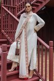 Mushq Hemline Nuvera Embroidered Raw Silk Unstitched 3Pc Suit D-04 Elnaz