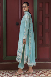 Mushq Hemline Nuvera Embroidered Raw Silk Unstitched 3Pc Suit D-05 Freyelle