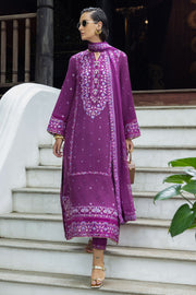 Mushq Hemline Nuvera Embroidered Raw Silk Unstitched 3Pc Suit D-06 Avenelle