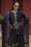 Mushq Hemline Nuvera Embroidered Raw Silk Unstitched 3Pc Suit D-08 Onyxa