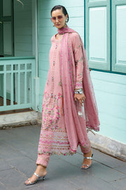 Mushq Hemline Nuvera Embroidered Raw Silk Unstitched 3Pc Suit D-10 Elowen