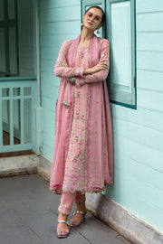 Mushq Hemline Nuvera Embroidered Raw Silk Unstitched 3Pc Suit D-10 Elowen