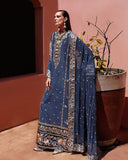 Mushq Hemline Nuvera Embroidered Raw Silk Unstitched 3Pc Suit D-01 Vivian