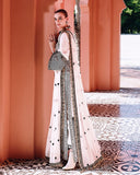 Mushq Hemline Nuvera Embroidered Raw Silk Unstitched 3Pc Suit D-02 Gillian