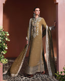 Mushq Hemline Nuvera Embroidered Raw Silk Unstitched 3Pc Suit D-03 Jadis