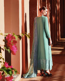 Mushq Hemline Nuvera Embroidered Raw Silk Unstitched 3Pc Suit D-05 Sybil